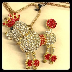 Betsey Johnson Poodle Necklace